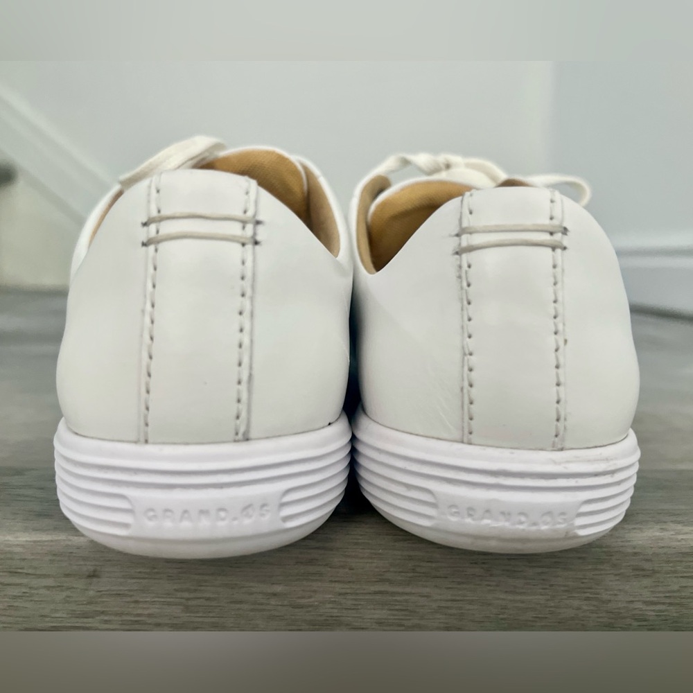 White Cole Haan Grand Crosscourt Sneakers Shoes, Women 8, Leather, Sezane Jack - Picture 2 of 9